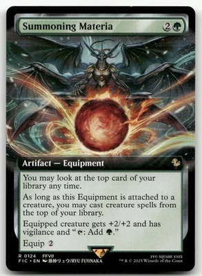 Summoning Materia (Extended Art) #124 (NM) Final Fantasy FIC Magic MTG - Image 1 of 2