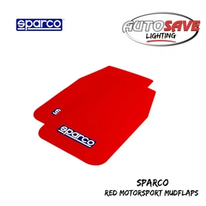 SPARCO - Universal Motorsport Mudflaps - 1 pair (Red) **BRAND NEW & IN STOCK** - Picture 1 of 4