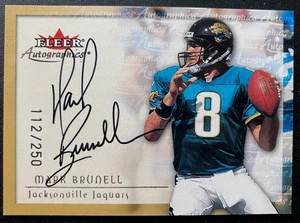 2000 Fleer Autographics Silver MARK BRUNELL SP /250 JACKSONVILLE JAGUARS - Picture 1 of 2