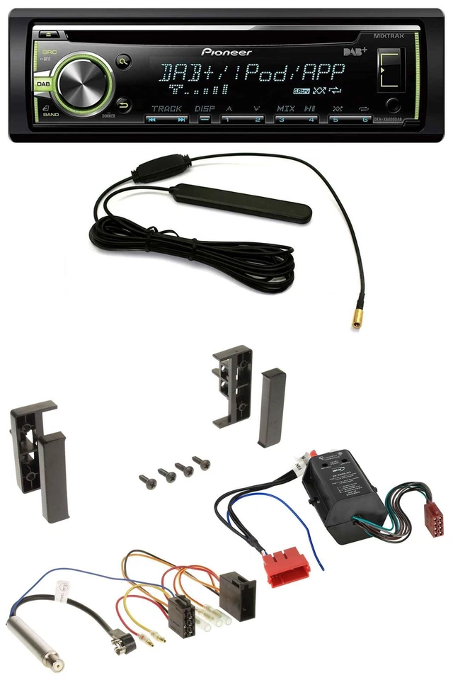 Pioneer MP3 USB CD DAB AUX Autoradio für Audi A2 A3 8L A6 C5 A4 B5 Bose Aktivsys - Bild 1 von 4