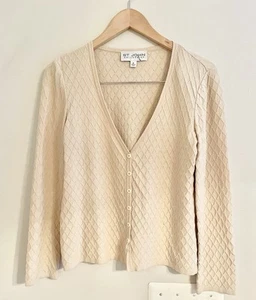 Cardigan St John beige in viscosa con bottoni taglia small - usato in ottime condizioni - Foto 1 di 12