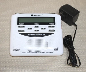 Radio de alerta meteorológica Midland WR-120EZ S.A.M.E. Radio digital de alerta de todos los peligros - Imagen 1 de 11