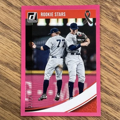 2018 Donruss Pink Border #201 Aaron Judge Clint Frazier RC Rookie 21/25 - Imagem 1 de 4