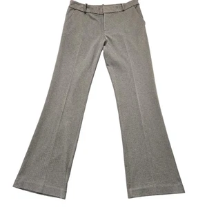 Kut From The Kloth Pants Womens 6 Brown Herringbone Flare Dress Work Career - Picture 1 of 18
