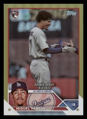 2023 Topps Update Gold Foil #US142 Miguel Vargas - Image 1 of 2
