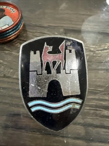 VW Wolfsburg Crest Hood Ornament 1  - Picture 1 of 4