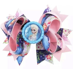 Frozen Disney Large 12cm Crocodile Hair Clip Bow, Large,FREE POSTAGE - Picture 1 of 2