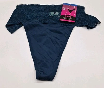 Bragas tanga Maidenform verde con ribete de encaje XL / talla 8 Foto 1 de 4