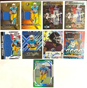 2022 ISAIAH SPILLER Rookie Card RC Lot (9) Autos, Serial # Short Prints, Patches - Bild 1 von 12