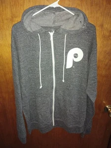 Philadelphia Phillies Stitches Gray Zip Up Hoodie New With Tags Men's Large - Picture 1 of 4