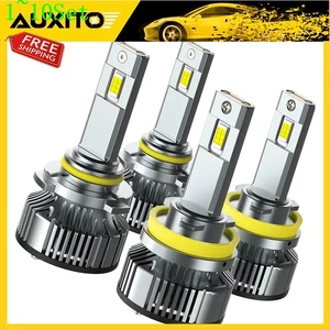 9005 H11 LED High Bulb Low Beam Headlight 6500K White Super Bright 1-10Set - Picture 1 of 12