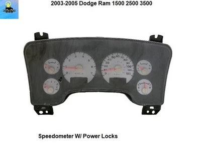 Cuadro de instrumentos diésel velocímetro Dodge Ram 2500 3500 2003-2005 56045755AB Foto 1 de 4