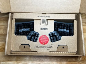 Kinesis Advantage360 Pro Bluetooth Multichannel Keyboard with blank keycaps set - Afbeelding 1 van 4