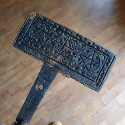 Gaufrier De Mariage  Moule à Oublies Ancien Judaica Xviiie Xixeme - Photo 1/3