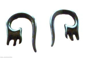 PAIR-Tapers Gothic Tribal Fingers Hook Acrylic 05mm/4 Gauge  - Picture 1 of 4