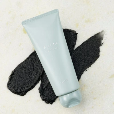 ALBION EXCIA Black Mineral Face Mask 150g Scrub Volcano Lava Exfoliating Wash - Image 1 of 4