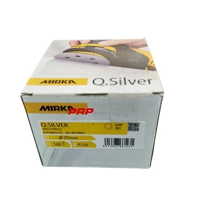 MIRKA dischi abrasivi Q.SILVER 77mm Grip Strappo non perforato P320 dischi 100 - Immagine 1 di 4