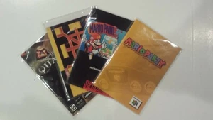 100 NEW Resealable Protective Plastic Sleeves / Bags for SNES / N64 Manual