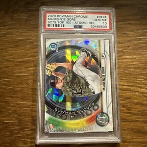 2020 Bowman Chrome Mackenzie Gore Scouts Top 100 Atomic Refract /150 PSA 10 BTP4 - Picture 1 of 12