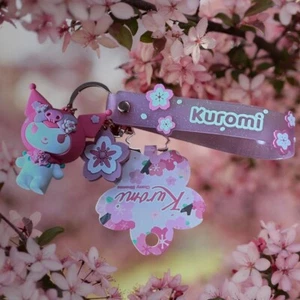 NUOVO Sanrio ~KUROMI~Edizione Sakura~ Portachiavi/Ninnolo/Borsa Pendente ~ - Foto 1 di 9