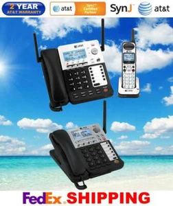AT&T SB67138 4-LINE CORDED/CORDLESS 1 CORDLESS PHONE + 1 CORDLESS DESKSET - Picture 1 of 2