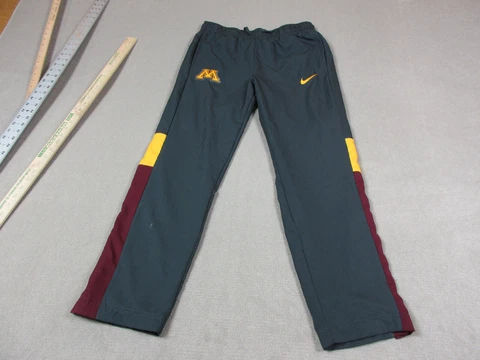 Minnesota Golden Gophers Sweatpants Mens Medium Gray Joggers Track Nike Drifit * Cover