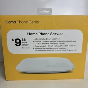 Ooma Phone Genie VoIP Home Phone Service - White (100-0474-100) - Afbeelding 1 van 6