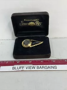 Vintage Harley Davidson ""Spirit of the Road"" Pin - Rad mit Flügel (Goldton) - Bild 1 von 3