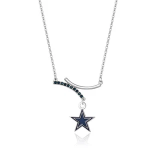 Dallas Cowboys Dual Infinity Necklace - Picture 1 of 1