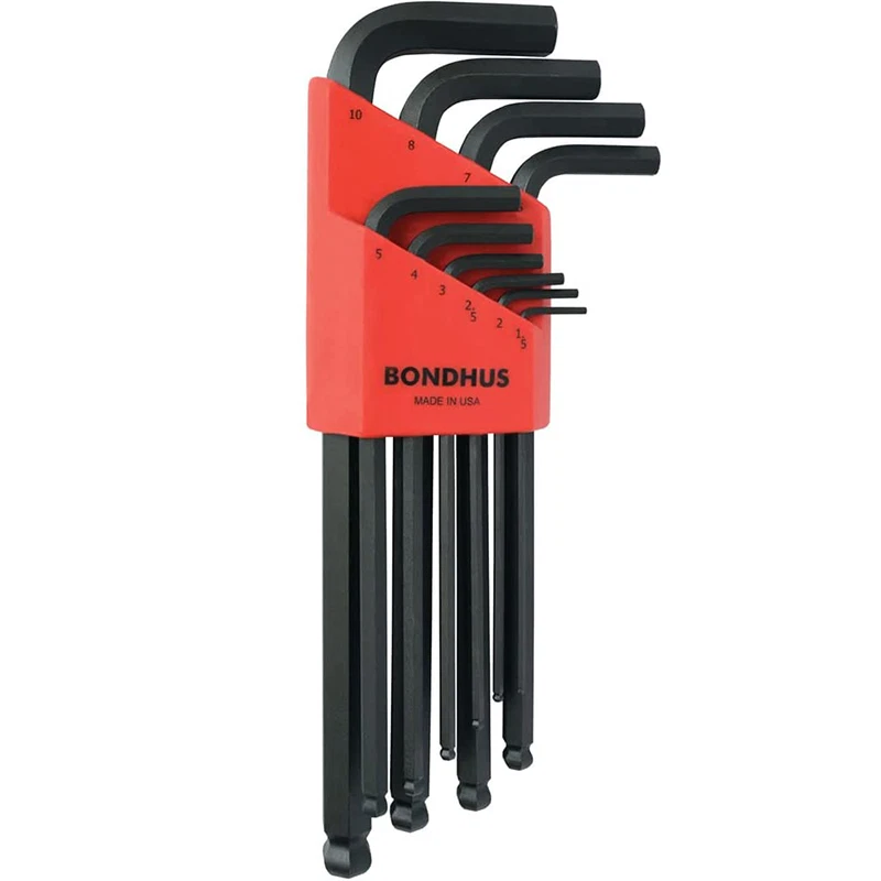 Bondhus 10990 Ball End L-Wrenches Set 1.5 - 10 mm, 10 Pc. - Image 1 of 1