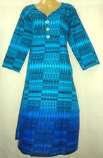 BRAND NEW Kurti Top Dress BUST 38" K1 Blue Black 38" #ABD6E