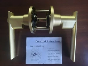 NEU Miseno 8940263/HLK2101CB Einzylinder gleichschließend Hebel Set, Messing satiniert - Bild 1 von 8