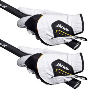 Srixon Mens Left Hand Hi-Brid Golf Gloves Left Handed Golf Glove White Black