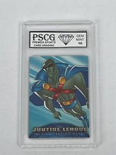 JUSTICE LEAGUE ANIMATED Inkworks 2003 7 of 7 MARTIAN MANHUNTER PSCG 10 GEM MINT