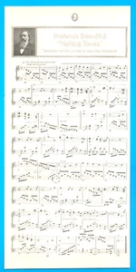 1909 BRAHM'S Beautiful MELTING TONES music sheet antique magazine clipping song - Picture 1 of 3