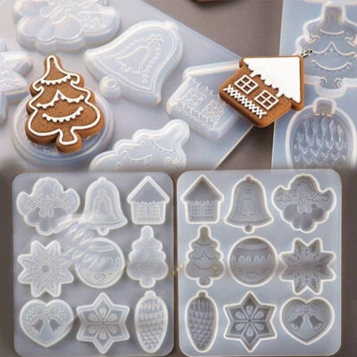 Christmas Tree Mold Chain Art Mold Silicone Casting Pendant Elk Resin Crafts - Image 1 of 4