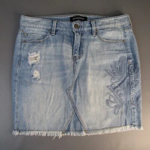 Falda vaquera Liverpool para mujer talla 6 azul denim 6/28 envejecida floral - Imagen 1 de 7