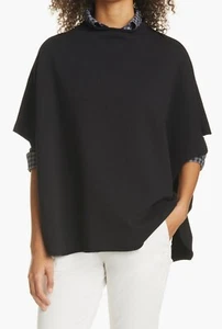 Frank & Eileen Audrey Cuello Embudo Pullover Sudadera Capelet Negro Mujer OS - Imagen 1 de 6