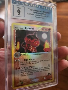 (POP 12) Pokemon CGC 9 MINT Team Magma's Claydol 33/95 EX Magma vs Aqua Rev Holo - Picture 1 of 4