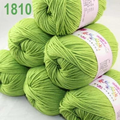 Sale 6Skeinsx50gr DK Baby Cashmere Silk Wool Hand Knitting Scarf Crochet Yarn 10 - Image 1 of 4