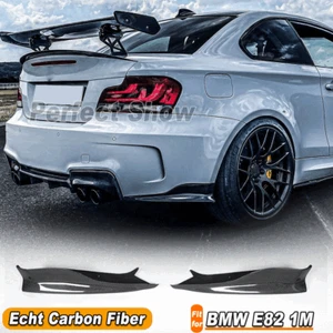 Parachoques trasero de carbono para BMW SERIE 1 E82 1M 11-12 aletas Flaps Canards Splitters - Imagen 1 de 11