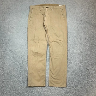 Rag & Bone Standard Issue Twill Beige Tan Chino Pants 36x32 Handmade in USA - Image 1 of 4