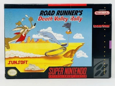 Sunsoft Road Runner's Death Valley Rally SNES Super Nintendo Complete CIB - Image 1 of 4