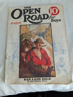 The Open Road for Boys Vol 10 No 8 August 1928 magazine interwar Foto 1 de 4