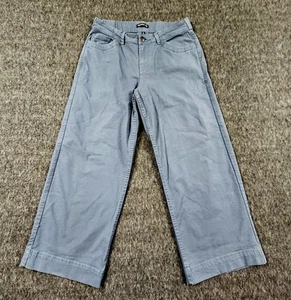 Toad & Co Earthworks Wide Leg Pants Womens 10 Blue Organic Cotton Tencel Stretch - Bild 1 von 17