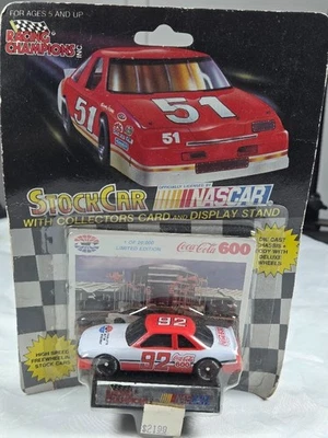 Racing Champions Stock Car #92 Coca Cola 600 Vintage 1992 Limited Edition - Image 1 of 4