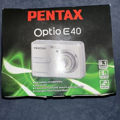 Pentax Optio E40 8.1MP Compact Digital Camera. New unwanted gift.  - Image 1 of 4