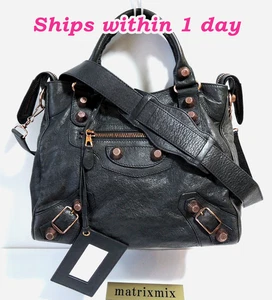 Balenciaga 2way Handbag Shoulder Dark gray-greenish giant velo w Mirror/Strap - Picture 1 of 17