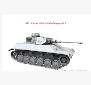 Chasis unitario 3D Printed 1/72 Panzer III-IV Model Unpainted - Imagen 1 de 1