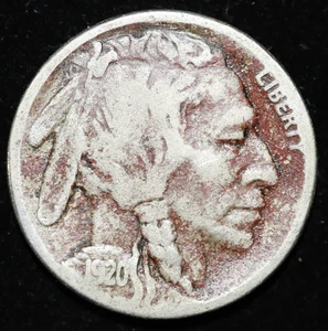 1920 S Buffalo Nickel 5C Five Cent Circulated San Francisco - Picture 1 of 2
